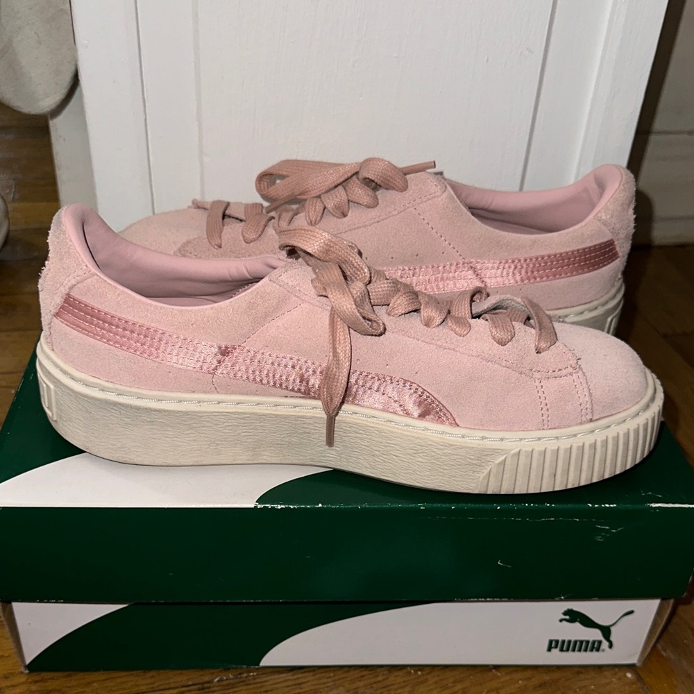 Puma Women's Blush Pink Platform Sneakers